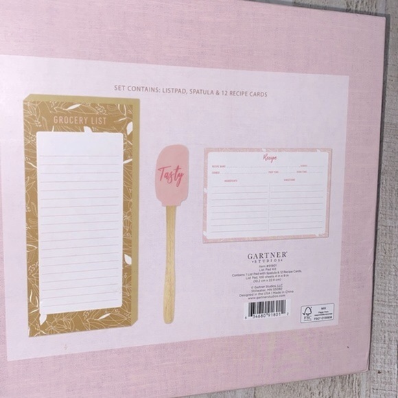 Gartner Studios recipe cards + spatula kit gift set - Picture 4 of 5